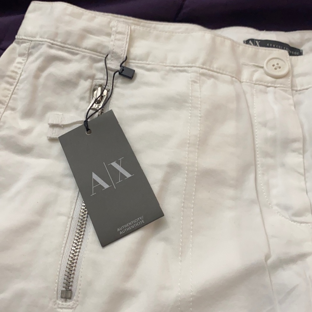 Armani Exchange women cargo drawstring ankle